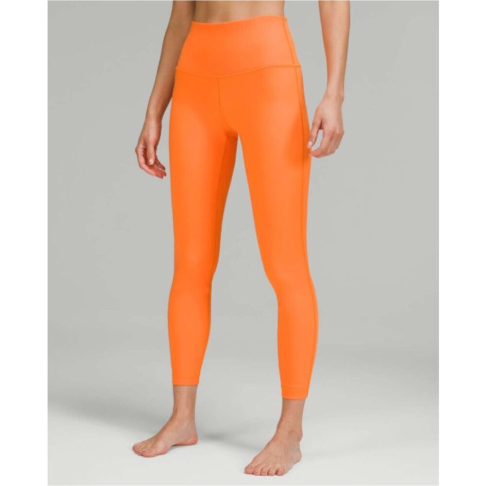 Lululemon Wunder Under High-Rise Tight 25", Orange Soda, Size 2, W5CO7S